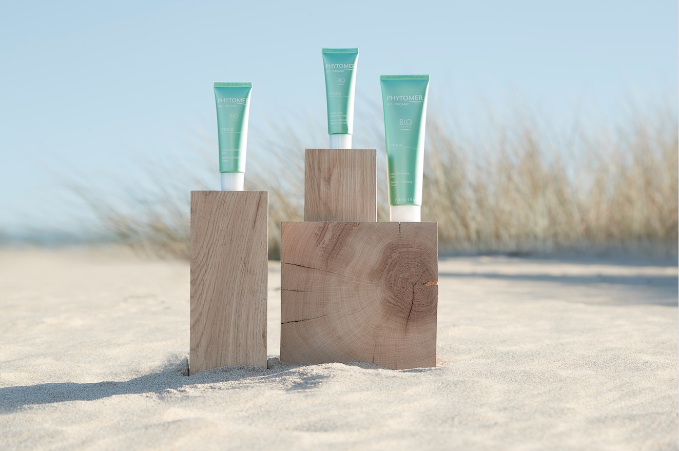 Phytomer products on beach
